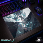 LÓT CHUỘT KÍNH CƯỜNG LỰC HATSUNE MIKU SIZE 45X40 DÀY 3MM