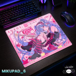 LÓT CHUỘT KÍNH CƯỜNG LỰC HATSUNE MIKU SIZE 45X40 DÀY 3MM