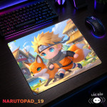 LÓT CHUỘT KÍNH CƯỜNG LỰC UZUMAKI NARUTO SIZE 45X40 DÀY 3MM