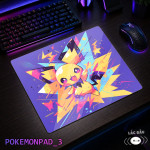 LÓT CHUỘT KÍNH CƯỜNG LỰC POKEMON SIZE 45X40 DÀY 3MM