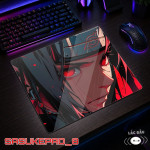 LÓT CHUỘT KÍNH CƯỜNG LỰC SASUKE UCHIHA SIZE 45X40 DÀY 3MM