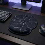 LÓT CHUỘT 3D SILICON KÊ CỔ TAY BLACK CONTOUR
