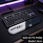 KÊ TAY BÀN PHÍM SILICON STREAM X DÀY 18MM