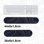 KÊ TAY BÀN PHÍM SILICON BLACK CONTOUR DÀY 18MM