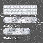 KÊ TAY BÀN PHÍM SILICON WHITE CONTOUR DÀY 18MM