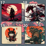 LÓT CHUỘT SAMURAI GAMING SIZE 45X40 DÀY 3MM