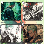 LÓT CHUỘT RORONOA ZORO ONE PIECE GAMING SIZE 35X30 DÀY 3MM