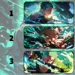 LÓT CHUỘT RORONOA ZORO ONE PIECE CỠ LỚN SIZE 90X40 DÀY 3MM