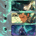 LÓT CHUỘT RORONOA ZORO ONE PIECE CỠ LỚN SIZE 90X40 DÀY 3MM