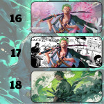 LÓT CHUỘT RORONOA ZORO ONE PIECE CỠ LỚN SIZE 90X40 DÀY 3MM