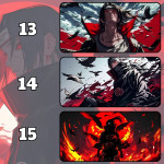 LÓT CHUỘT ITACHI UCHIHA CỠ LỚN SIZE 90X40 DÀY 3MM