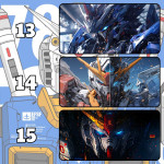 LÓT CHUỘT GUNDAM CỠ LỚN SIZE 90X40 DÀY 3MM